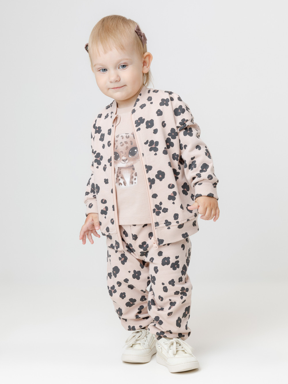 Брюки для девочки, артикул: КР 400865, цвет: бежевый, фото 4