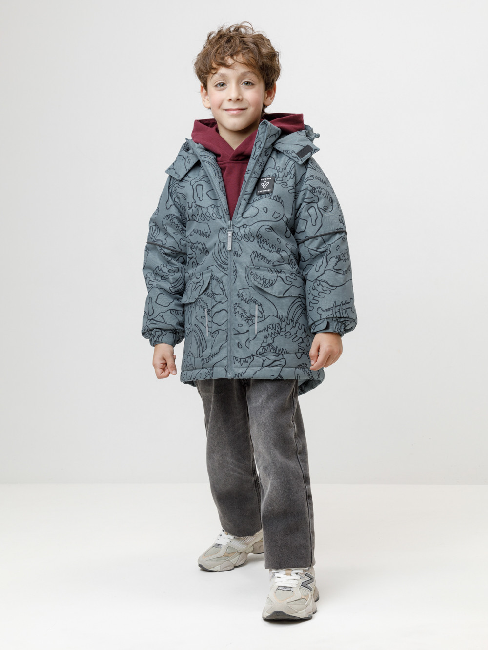 Куртки для мальчика, артикул: ВК 36093/н/4 ГР, цвет: бирюзовый, фото 4