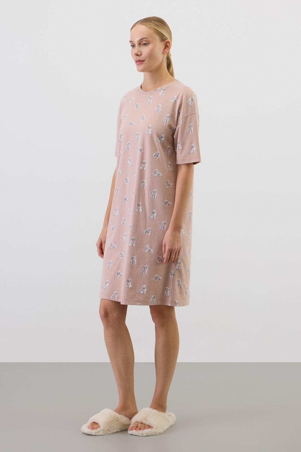 Сорочки ночные женские для мам, артикул: Е 10059, цвет: кофейный, фото 4