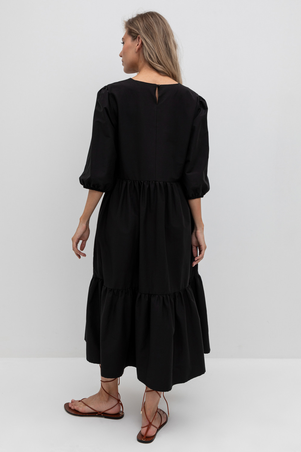 Платья женские для мам, артикул: ЕТ 50002, цвет: черный, фото 4