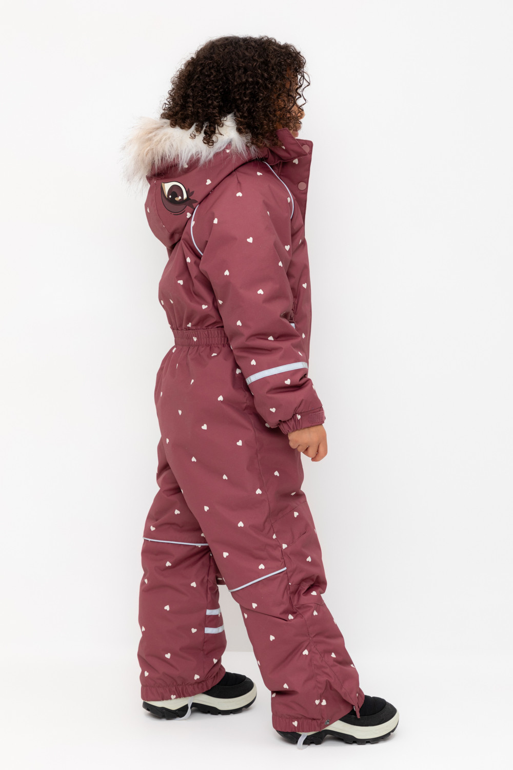 Комбинезоны утепленные для девочки, артикул: ВК 60096/н/1 ГР, цвет: бордовый, фото 4