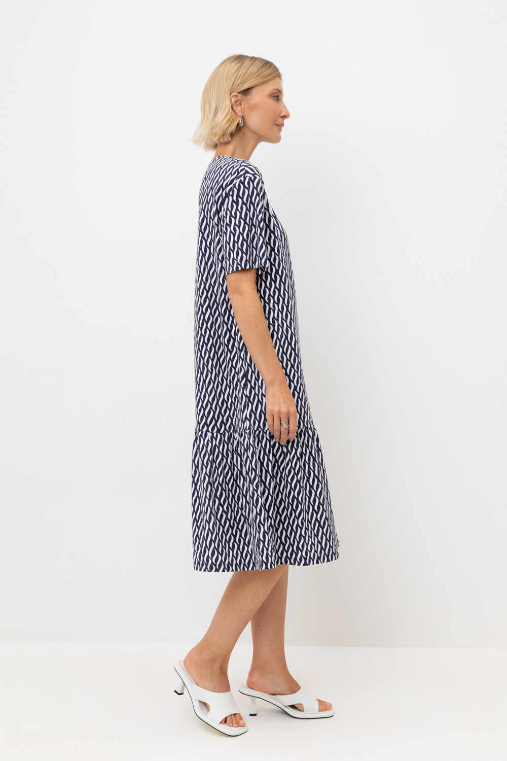 Платья женские для мам, артикул: ЕВТ 5066, цвет: синий, фото 4