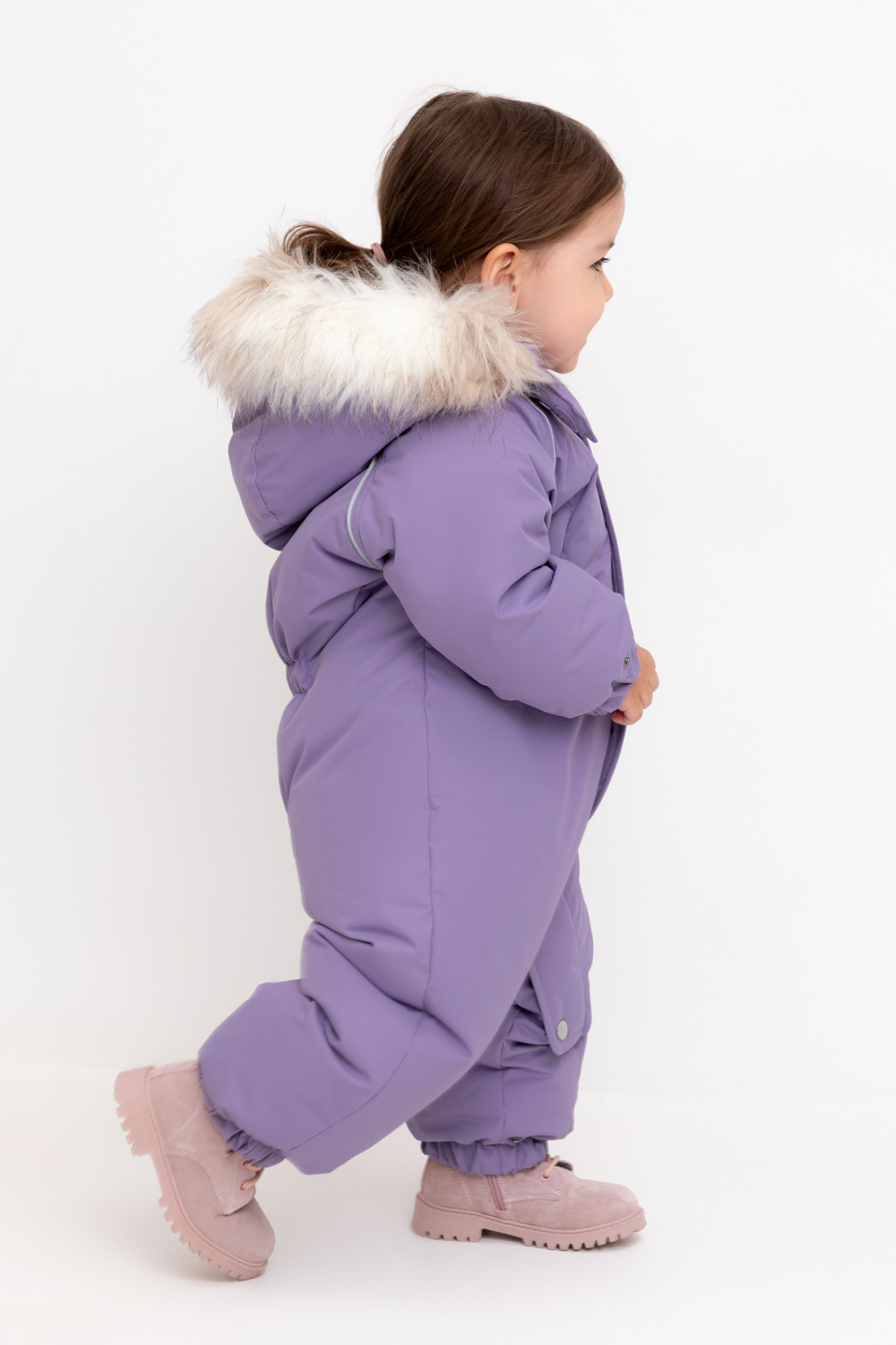 Комбинезоны утепленные для девочки, артикул: ВК 60106/2 УЗГ, цвет: фиолетовый, фото 4