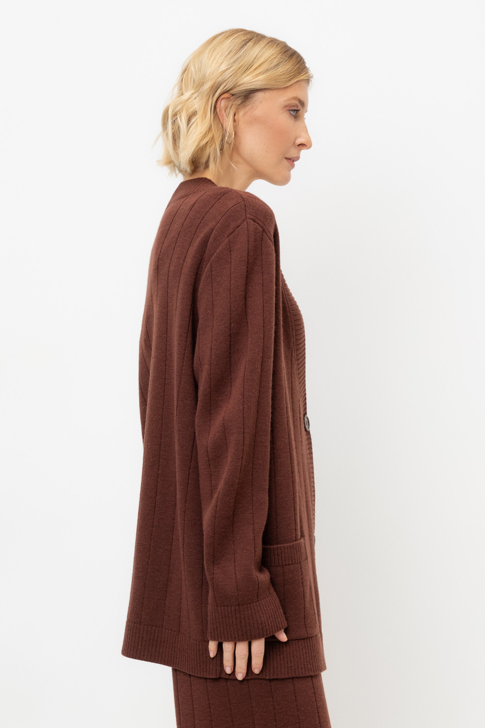 Жакеты, куртки женские для мам, артикул: ЕВ 30166/ш, цвет: коричневый, фото 4