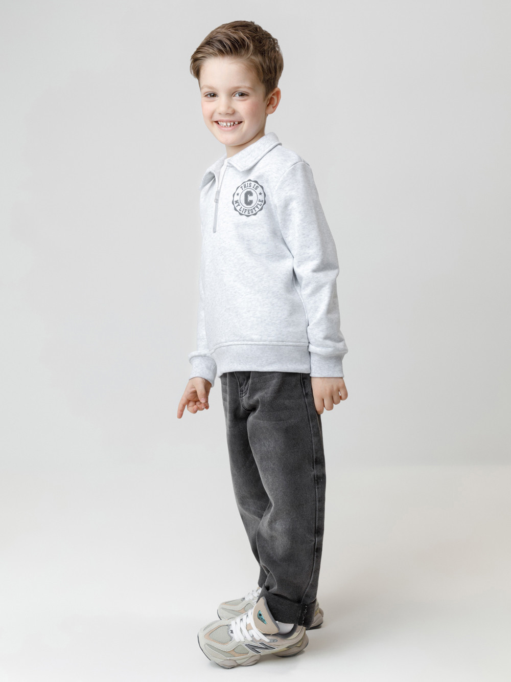 Свитшоты для мальчика, артикул: КР 302798, цвет: светло-серый5, фото 4