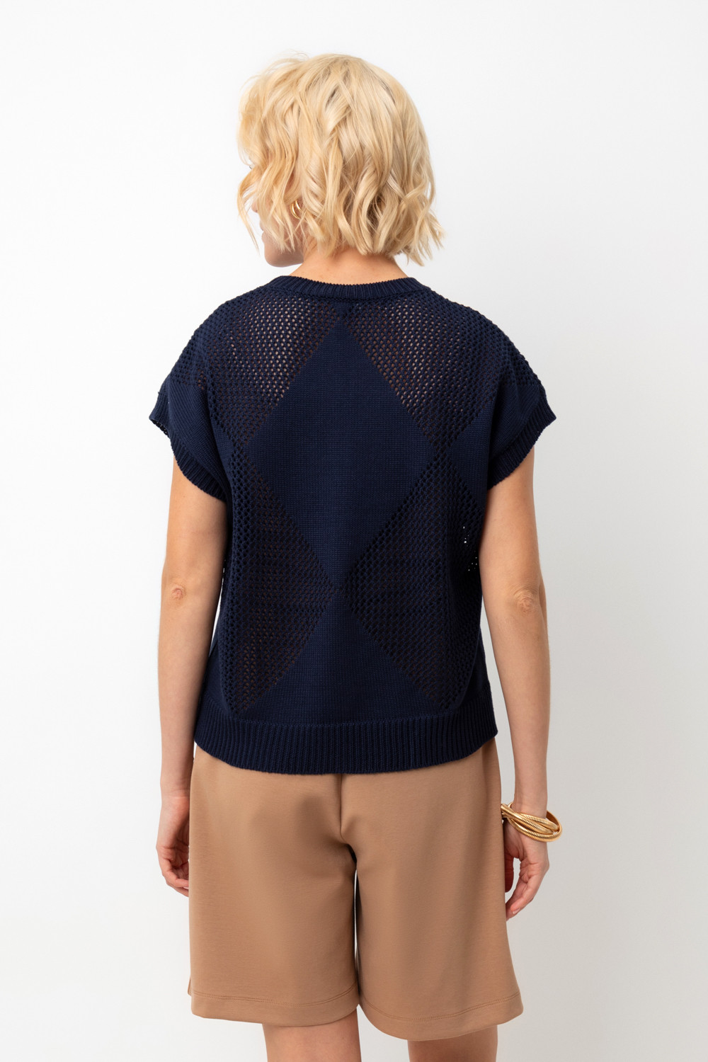 Джемперы женские для мам, артикул: ЕВ 30193, цвет: синий, фото 4