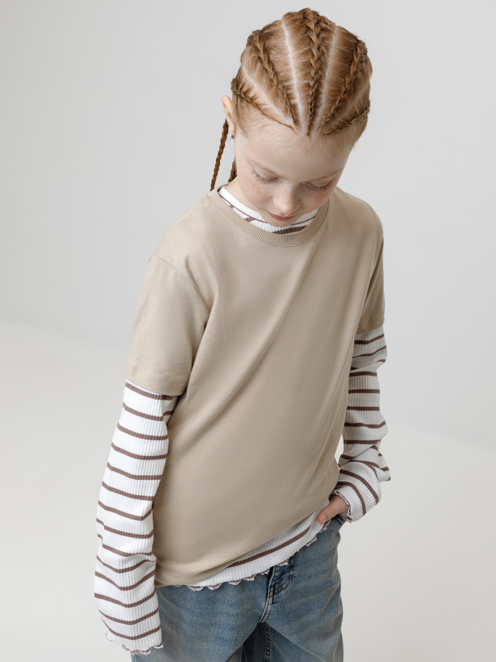 Футболка для мальчика, артикул: К 302125-1, цвет: бежевый, фото 4