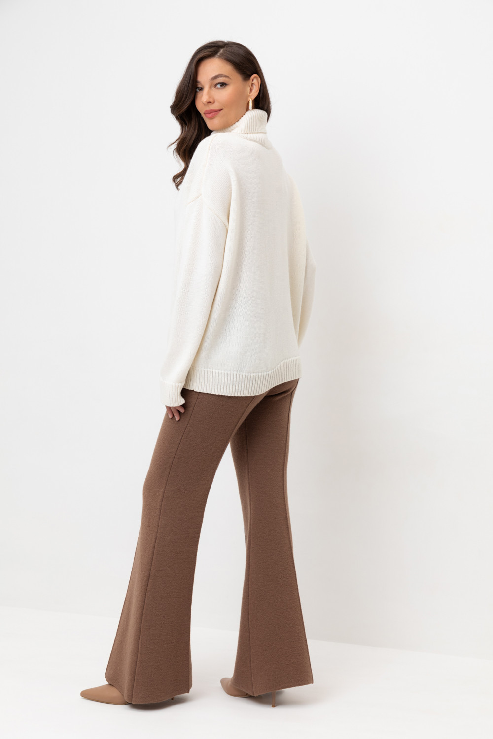 Брюки женские для мам, артикул: ЕВ 408/ш, цвет: бежевый, фото 4