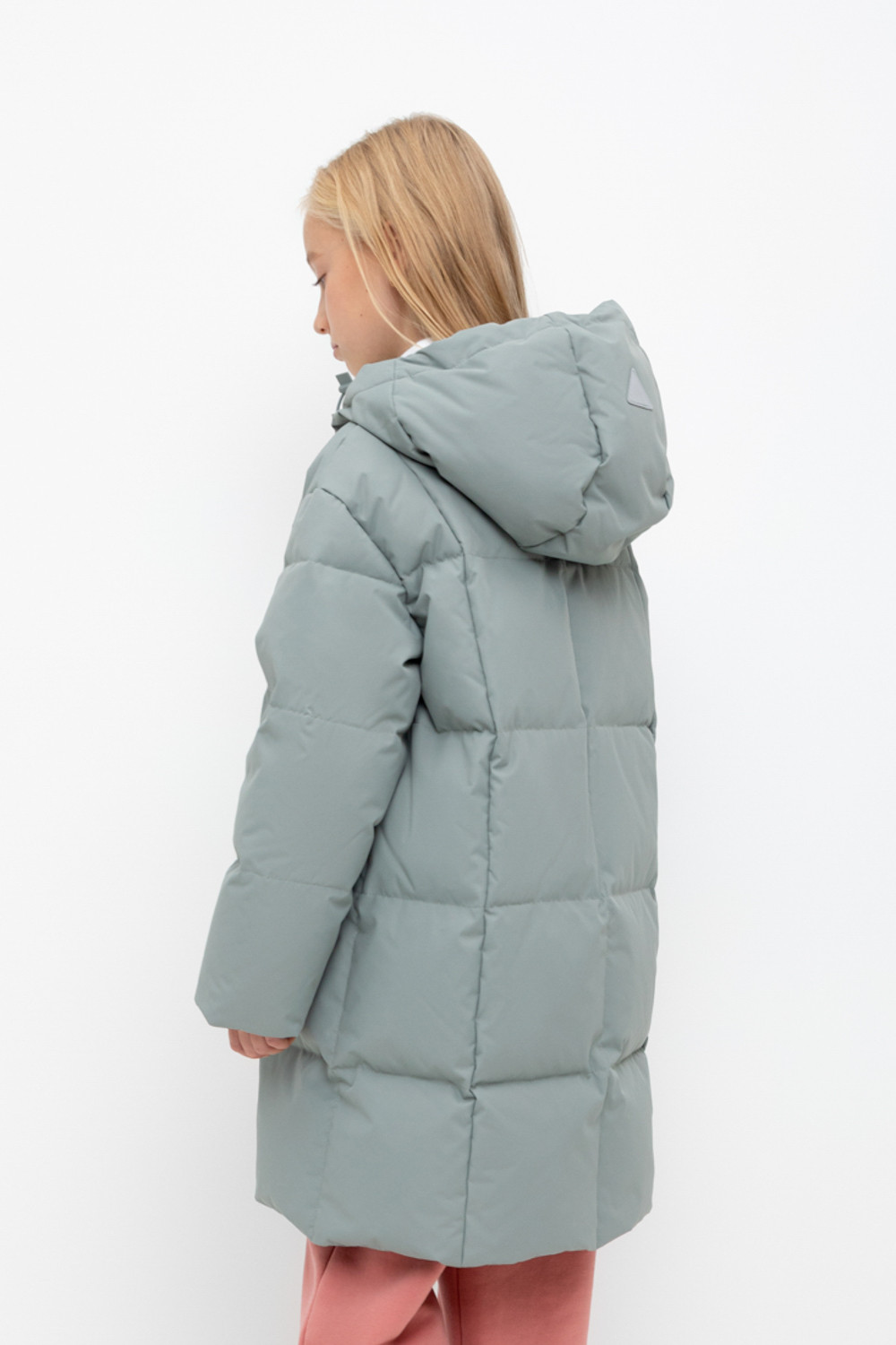 Пальто для девочки, артикул: ВК 34068/2 УЗГ, цвет: зеленый, фото 4