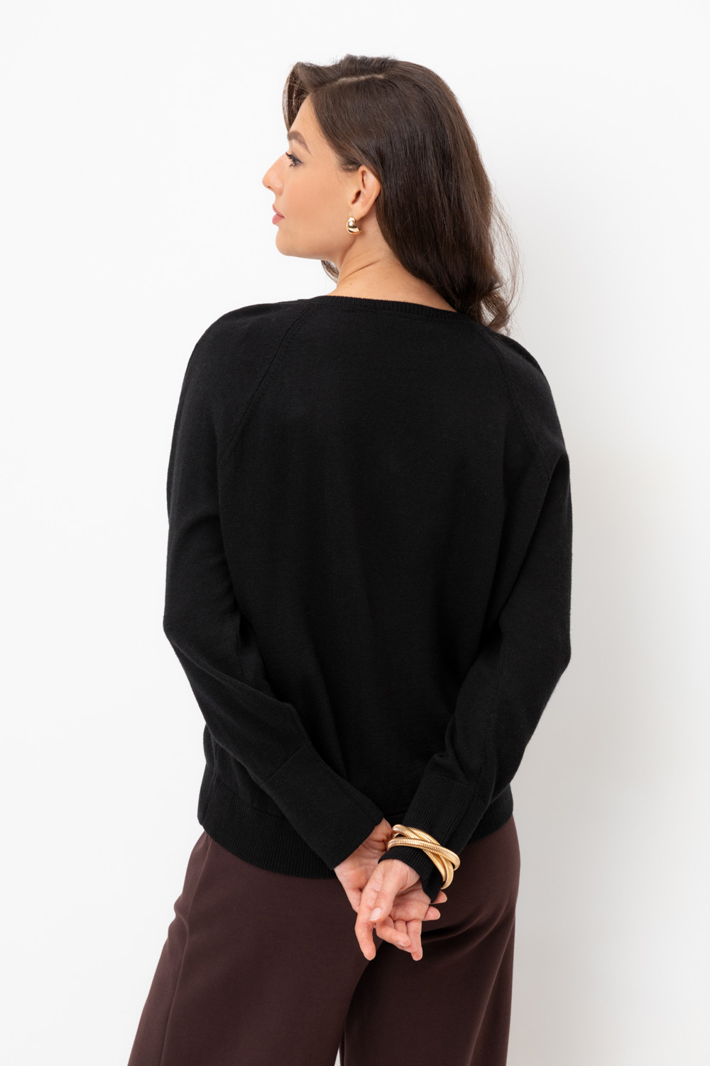 Джемперы женские для мам, артикул: ЕВ 30203/ш, цвет: черный, фото 4