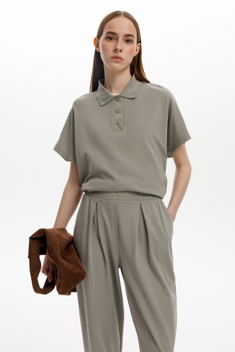 Джемперы женские для мам, артикул: ЕВТ 3288, цвет: зеленый, фото 4