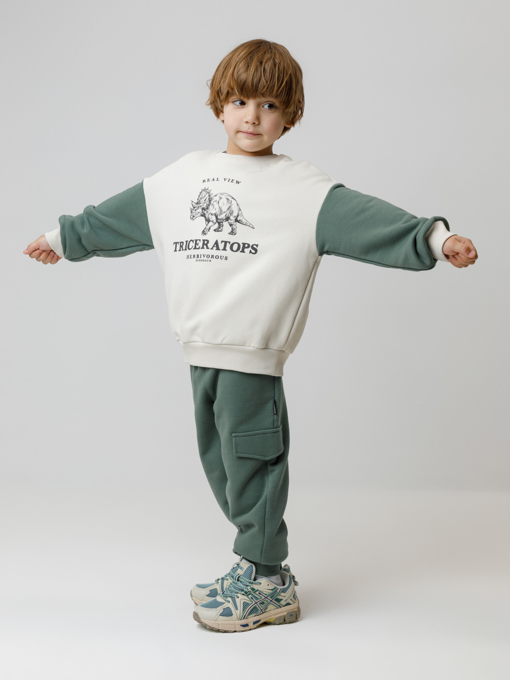 Брюки для мальчика, артикул: КР 400861, цвет: зеленый, фото 4