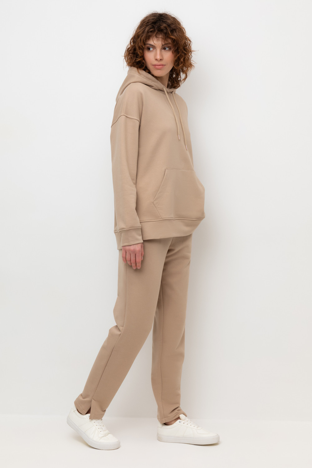 Брюки женские для мам, артикул: ЕВТ 4045/24, цвет: бежевый, фото 4