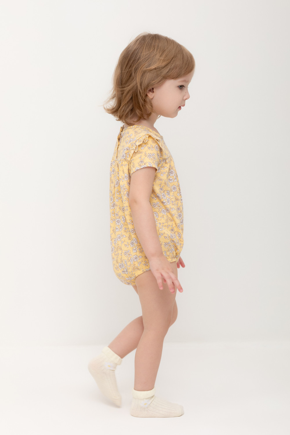 Полукомбинезон для девочки, артикул: КР 6461, цвет: желтый, фото 4