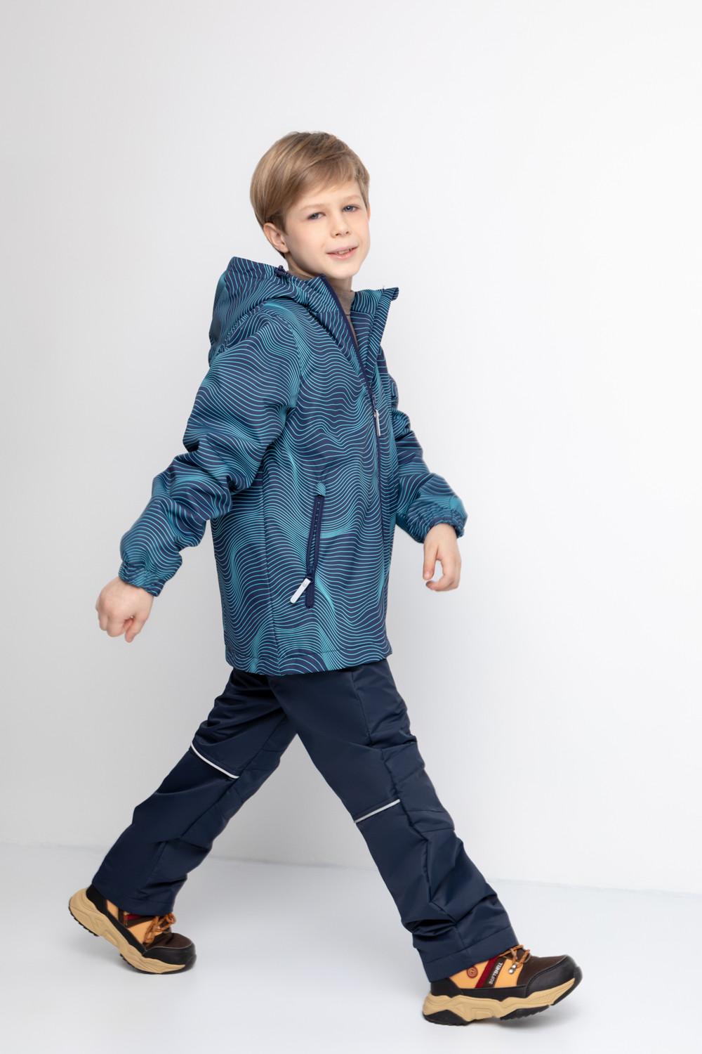 Брюки утепленные для мальчика, артикул: ВК 46018/23/4 УЗГ, цвет: синий, фото 4