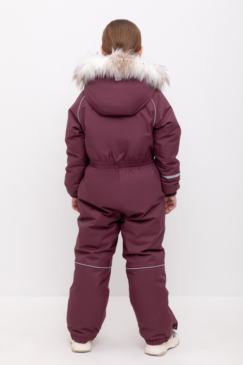 Комбинезоны утепленные для девочки, артикул: ВК 60102/5 ГР (98-122), цвет: бордовый, фото 4