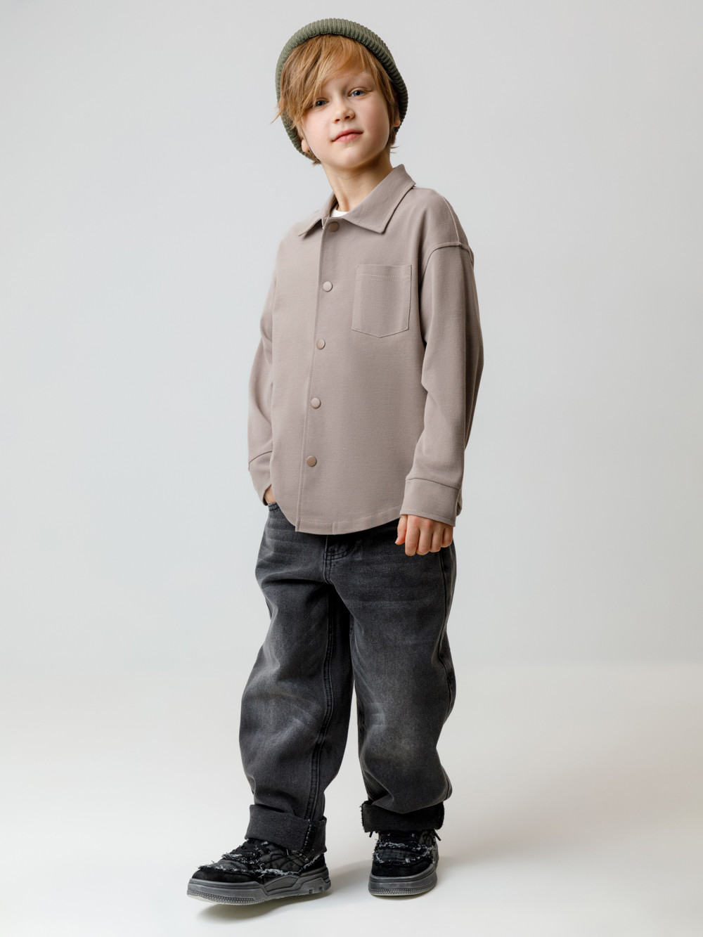 Рубашки для мальчика, артикул: КР 302794, цвет: коричневый, фото 4