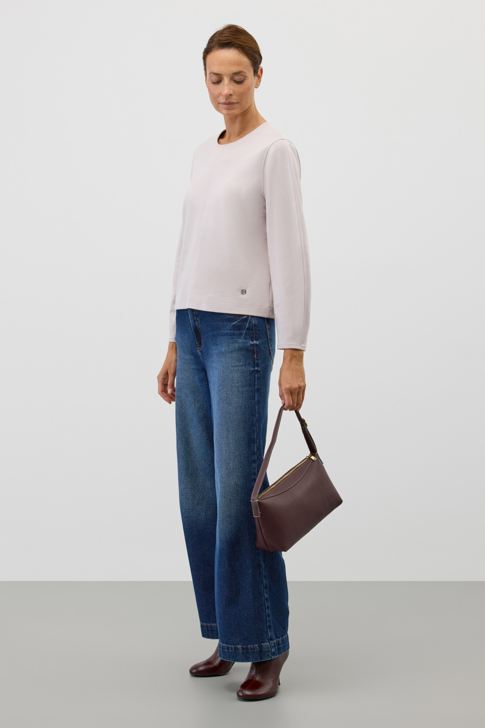 Джемперы женские для мам, артикул: ЕВТ 3343, цвет: светло-серый5, фото 4