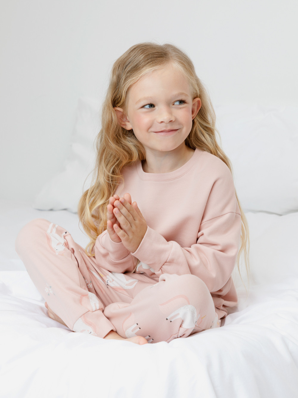 Пижама для девочки, артикул: К 1567, цвет: розовый, фото 4