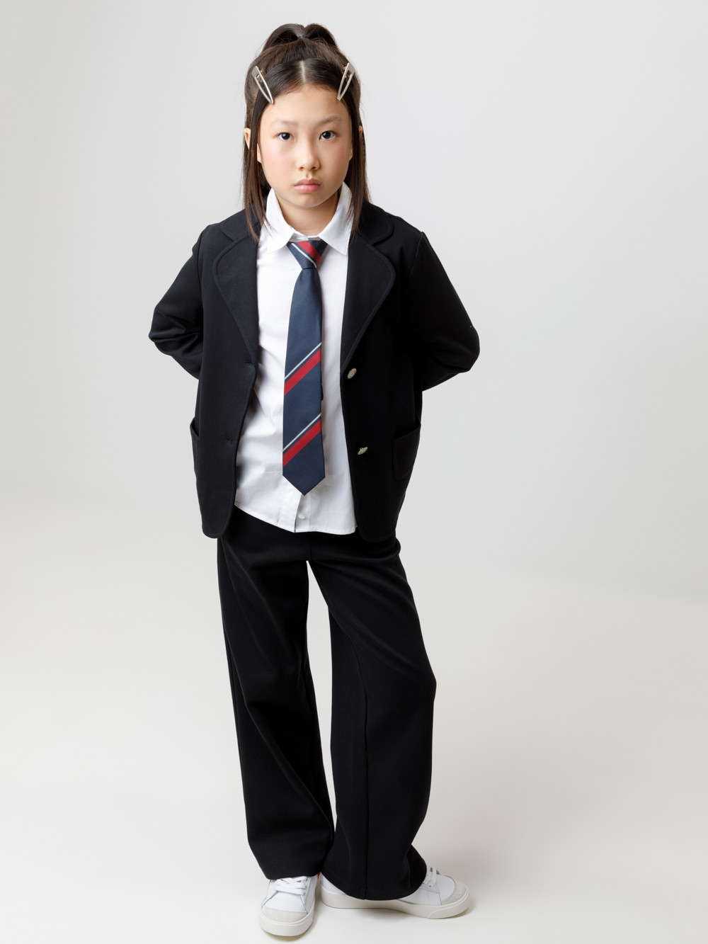 Жакет для девочки, артикул: К 302765, цвет: черный, фото 4