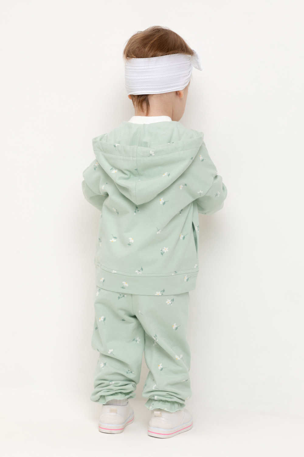 Брюки для девочки, артикул: КР 400796, цвет: зеленый, фото 4