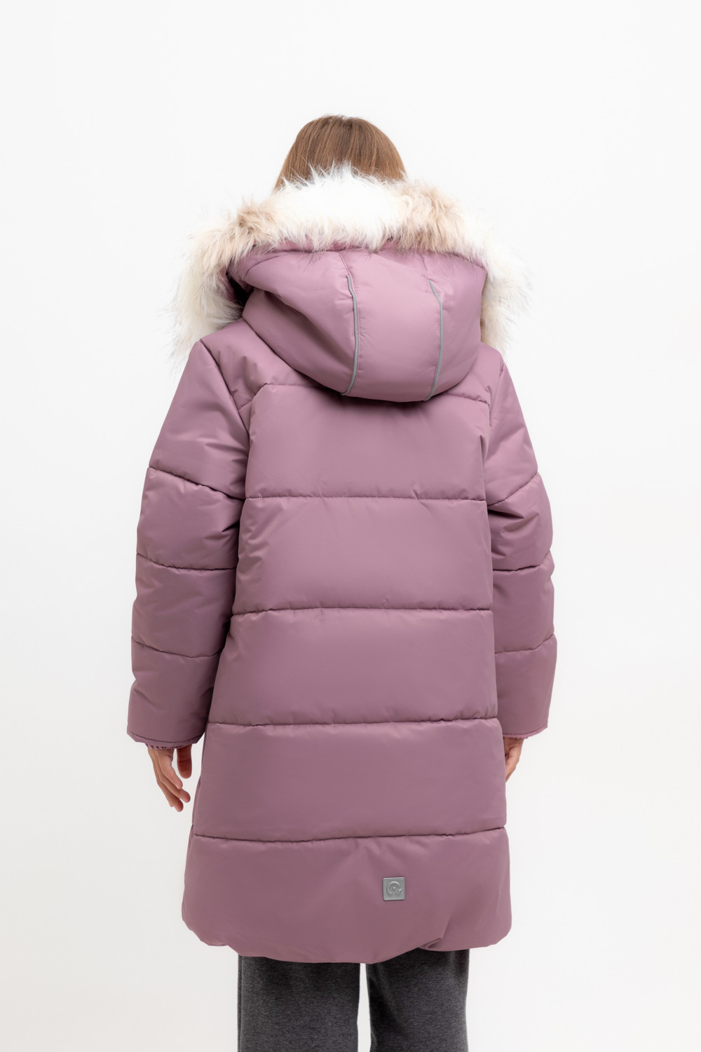 Пальто для девочки, артикул: ВК 38094/7 УЗГ, цвет: фиолетовый, фото 4