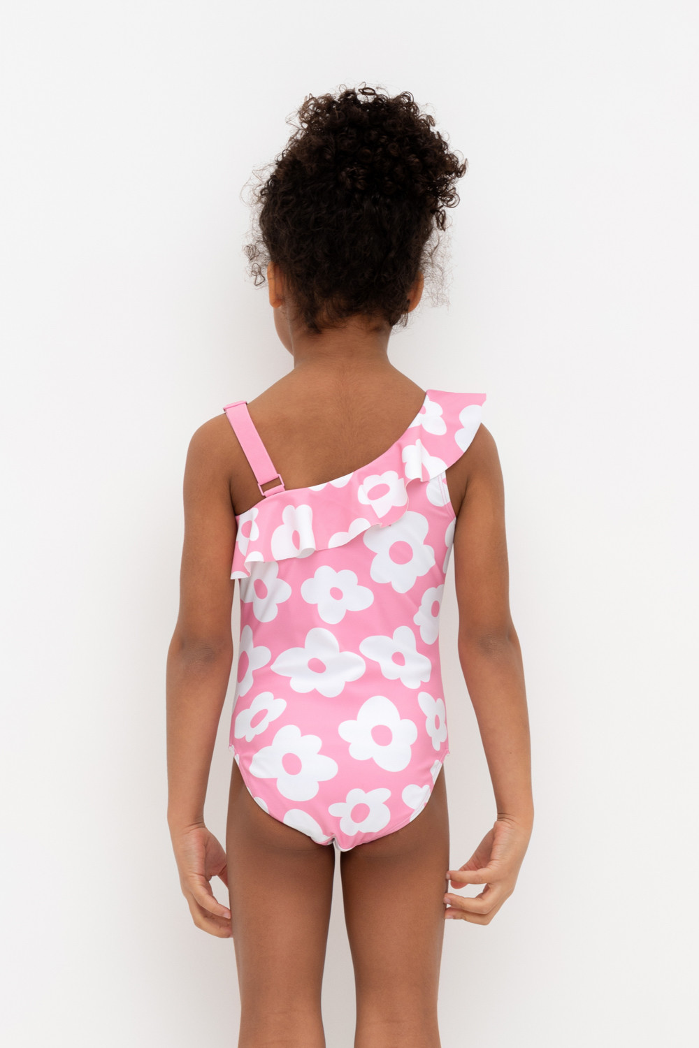 Купальник для девочки, артикул: ТК 16014/4н ФВ, цвет: ярко-розовый, фото 4
