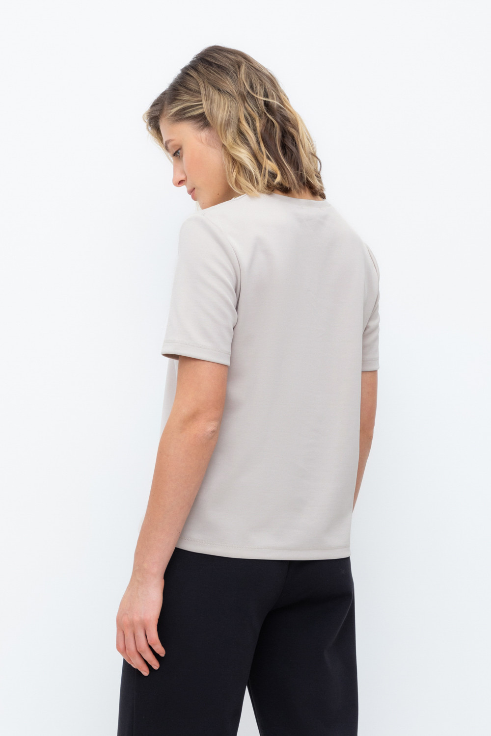 Футболки женские для мам, артикул: ЕВТ 3243, цвет: бежевый, фото 4