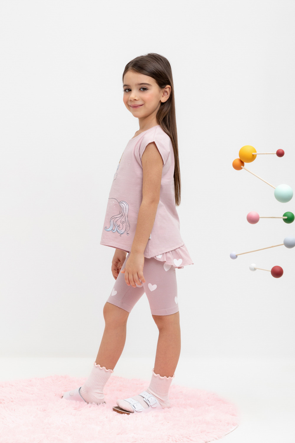 Велосипедки для девочки, артикул: КР 4036, цвет: розовый, фото 4