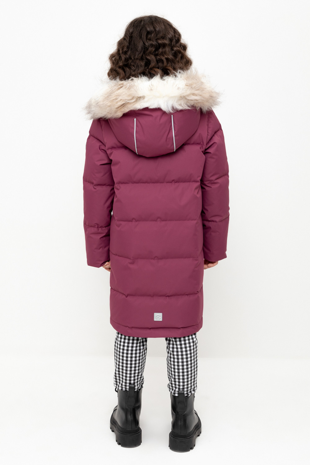 Пальто для девочки, артикул: ВК 34069/2 УЗГ, цвет: фиолетовый, фото 4