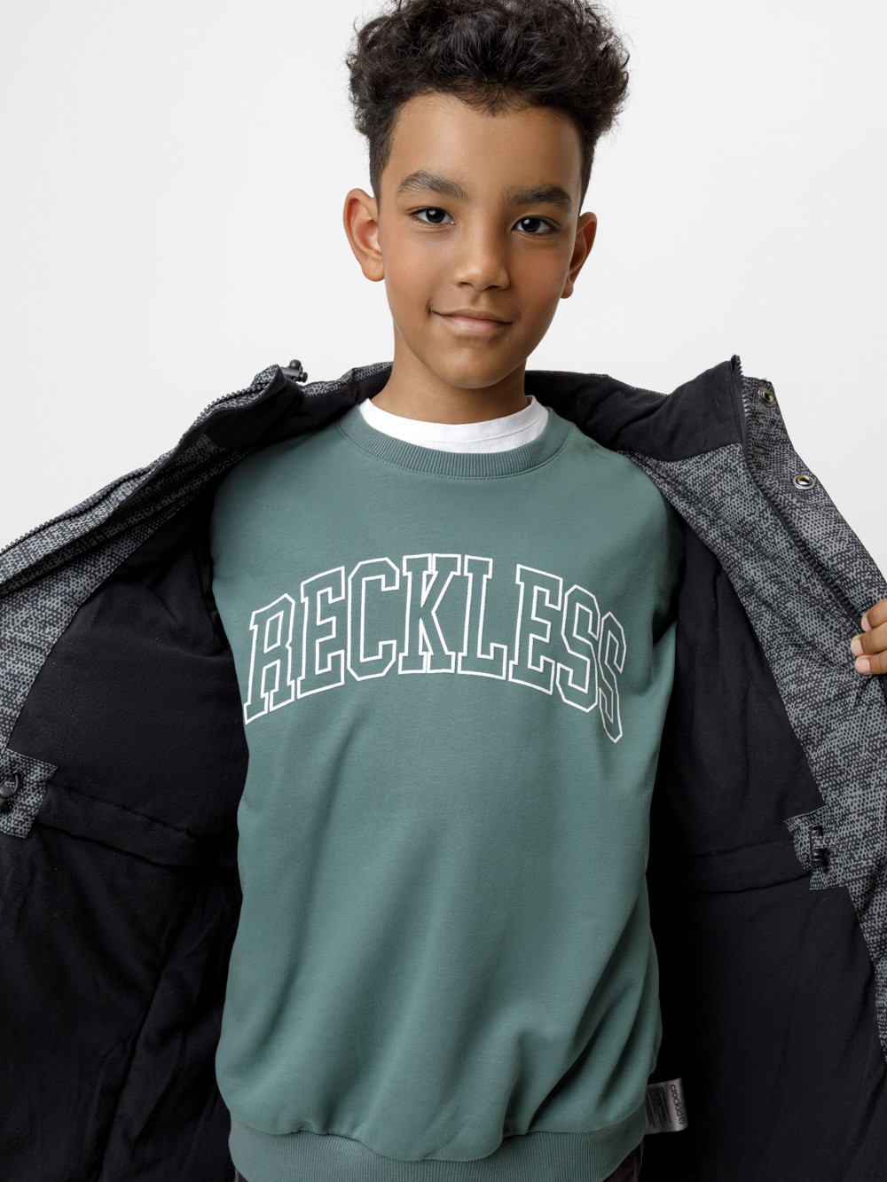 Куртки для мальчика, артикул: ВК 36095/н/1 ГР, цвет: серый, фото 3