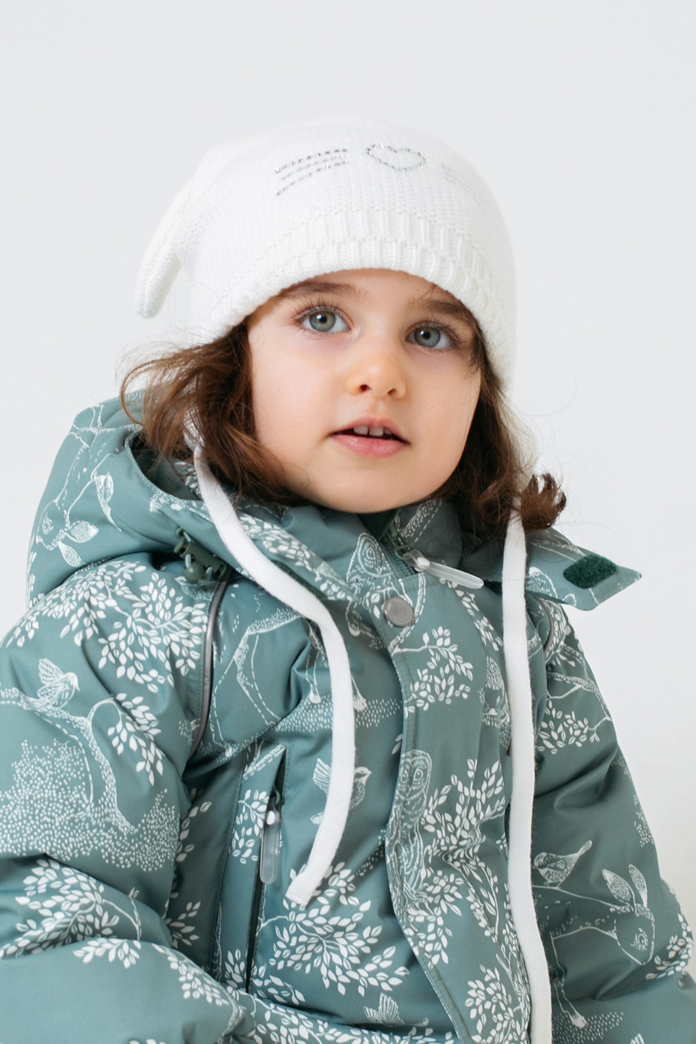 Шапка для девочки, артикул: КВ 20220/ш, цвет: белый, фото 4