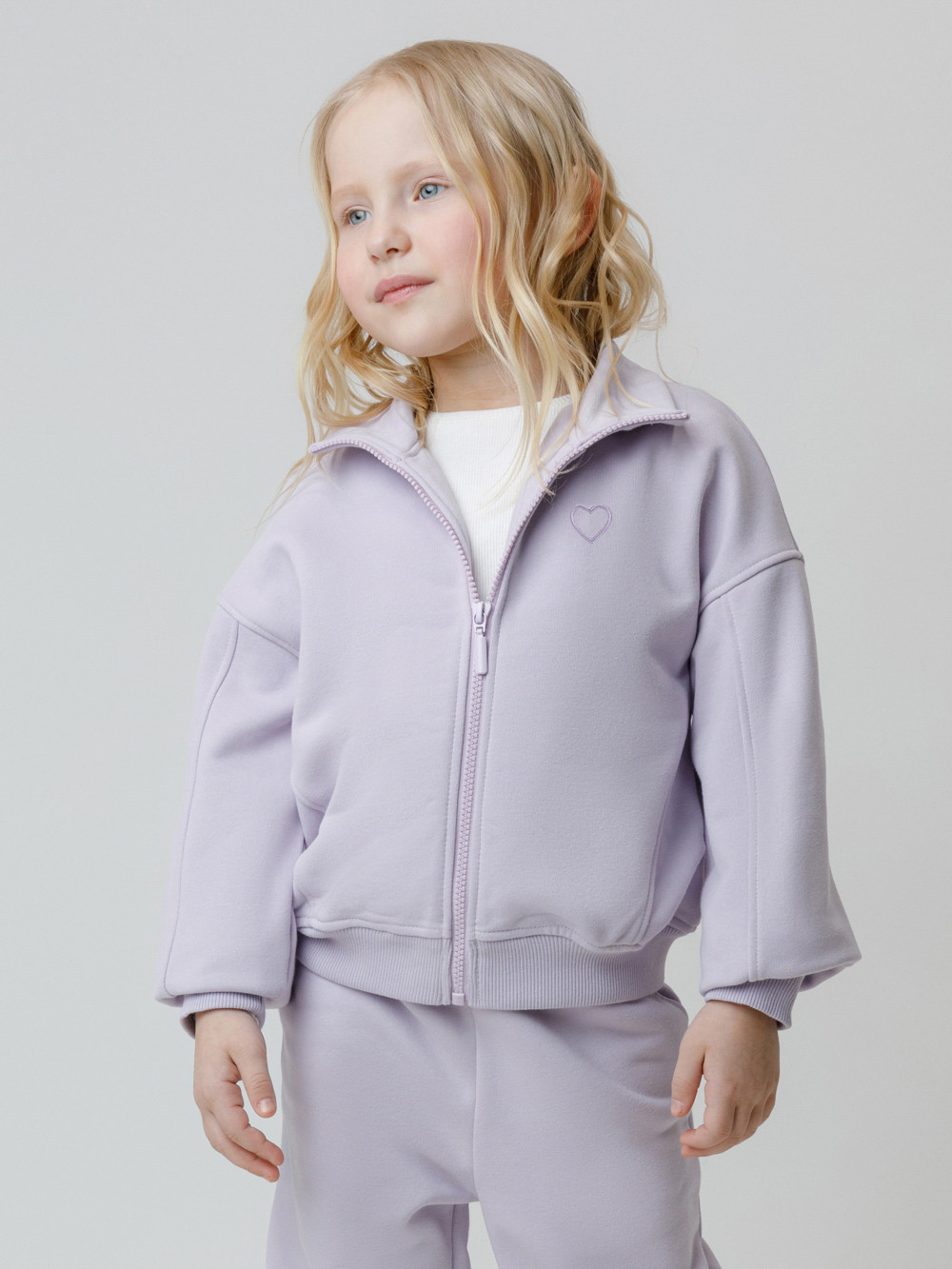 Жакет для девочки, артикул: КР 302817, цвет: фиолетовый, фото 4