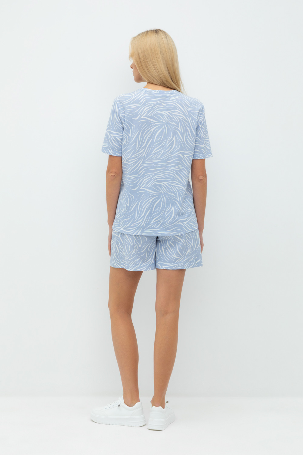 Шорты женские для мам, артикул: ЕВТ 4111, цвет: голубой, фото 4