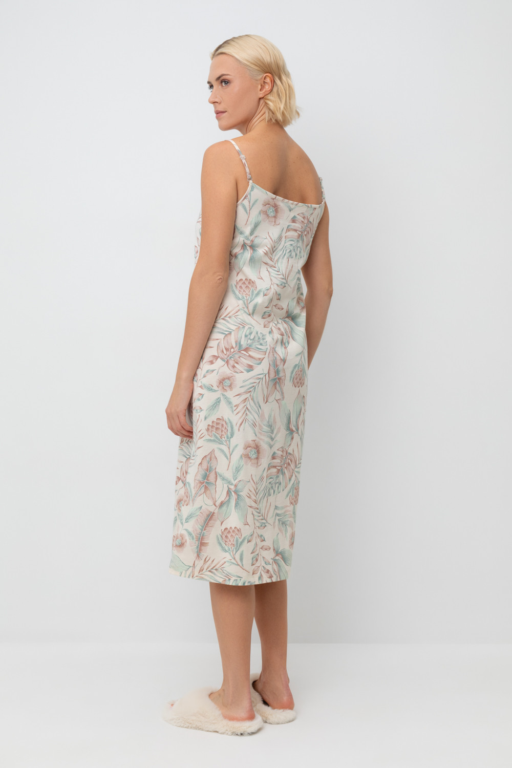 Сорочки ночные женские для мам, артикул: Е 10008, цвет: светло-бежевый, фото 4