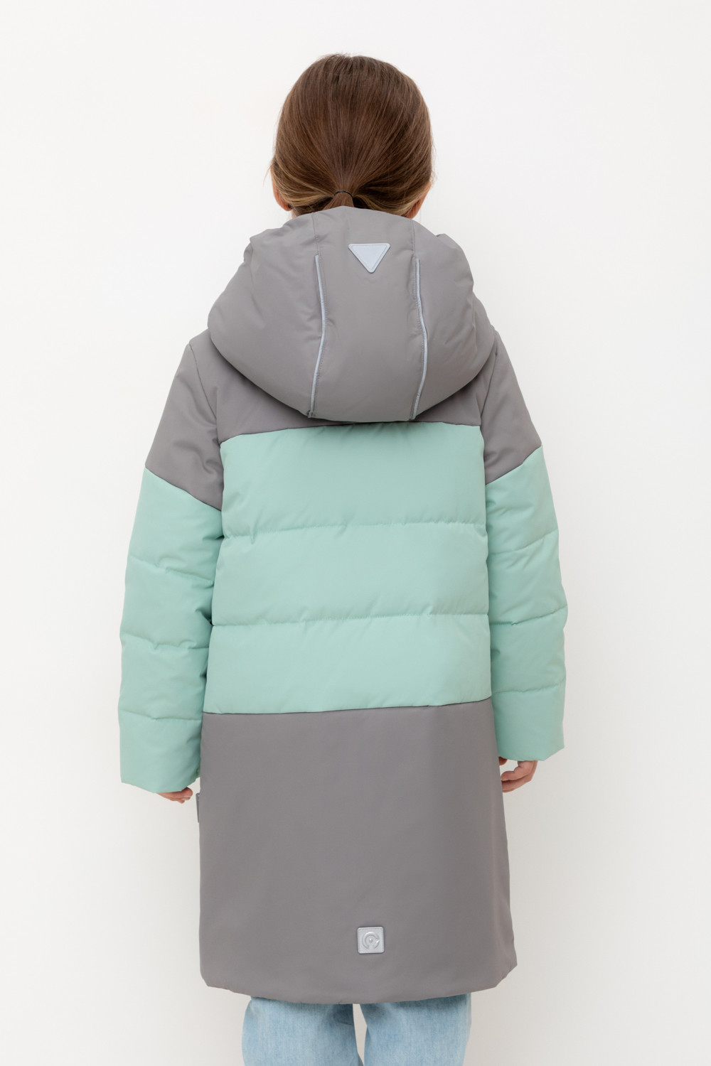 Пальто для девочки, артикул: ВК 34061/2 УЗГ, цвет: зеленый, фото 4