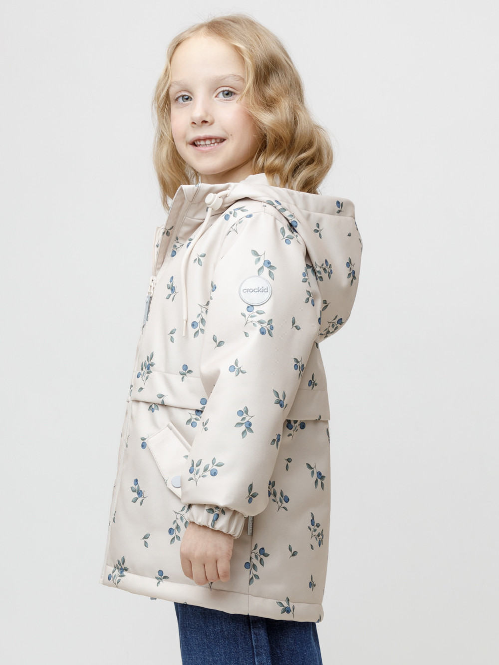 Куртка для девочки, артикул: ВК 32180/н/1 УЗГ, цвет: бежевый, фото 4