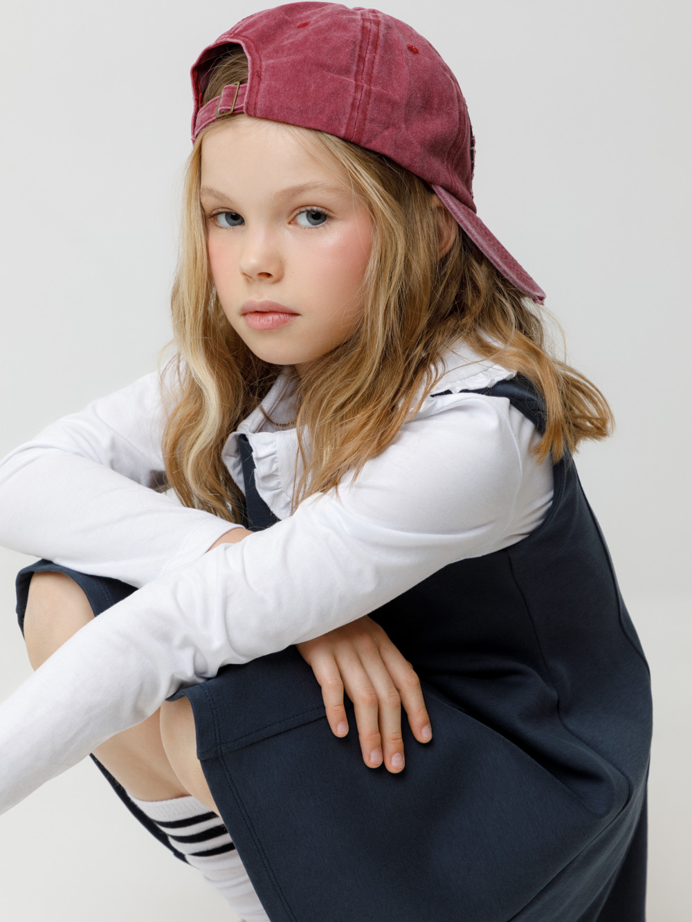 Сарафан для девочки, артикул: К 5933, цвет: синий, фото 4