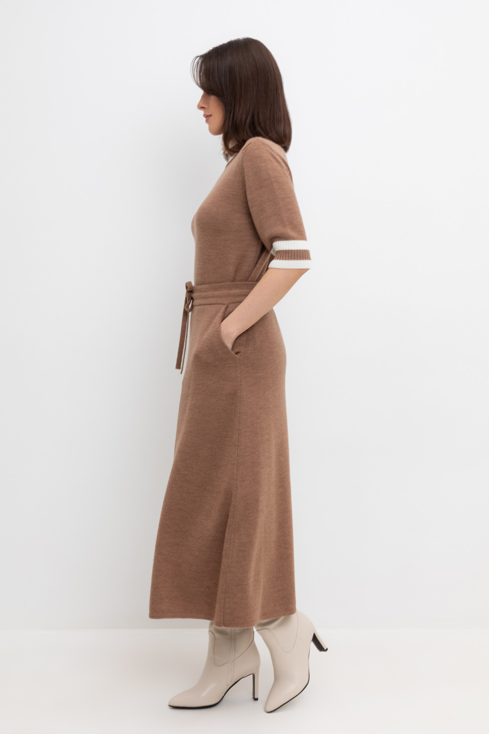 Юбки женские для мам, артикул: ЕВ 737/ш, цвет: коричневый, фото 4