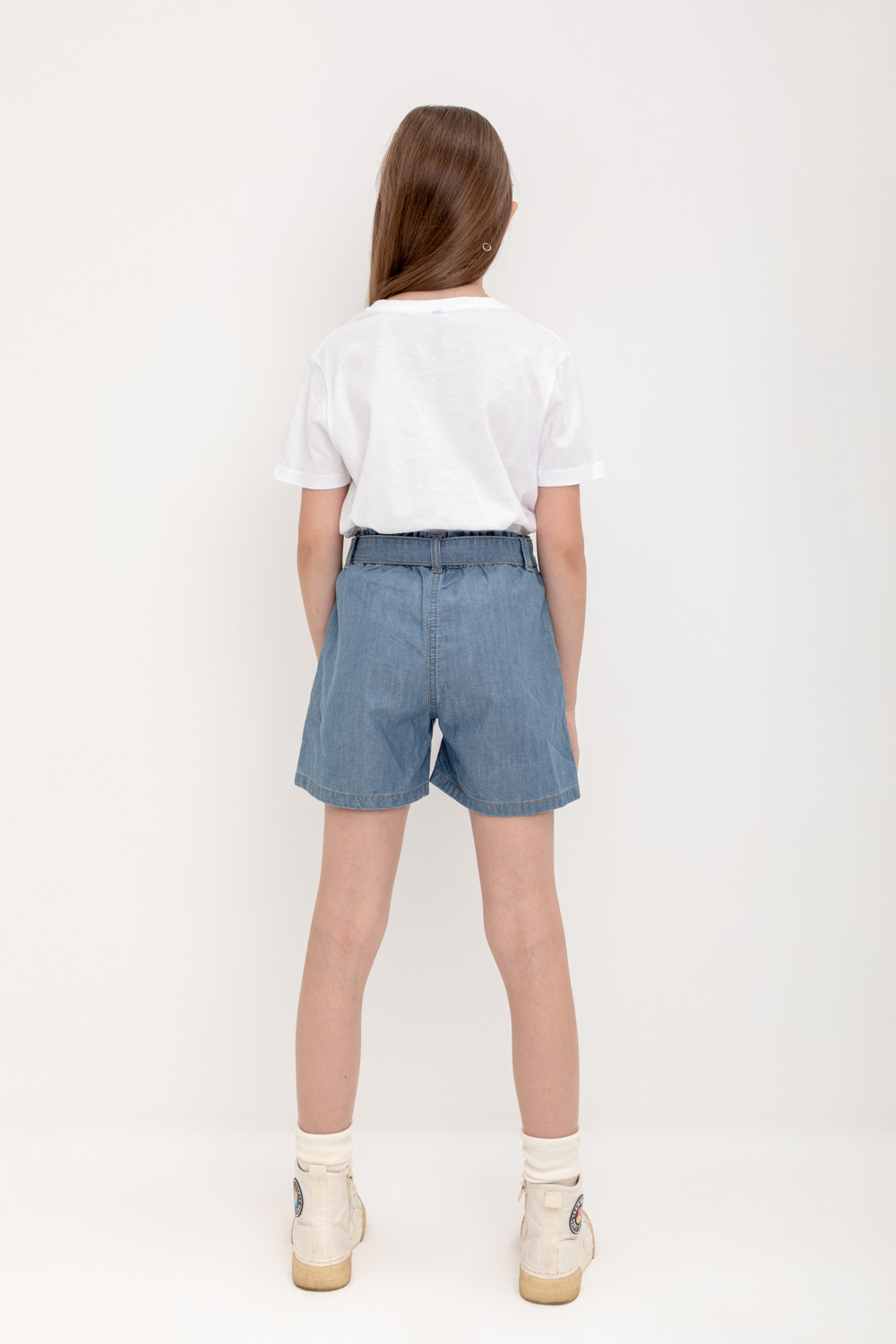 Шорты для девочки, артикул: ТК 40041 ВСТ, цвет: голубой, фото 4