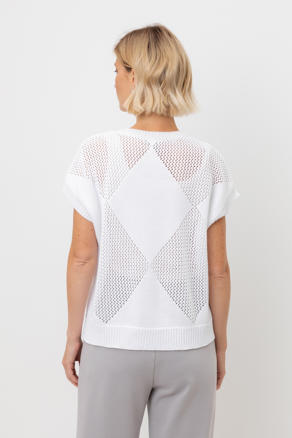 Джемперы женские для мам, артикул: ЕВ 30193, цвет: белый, фото 4