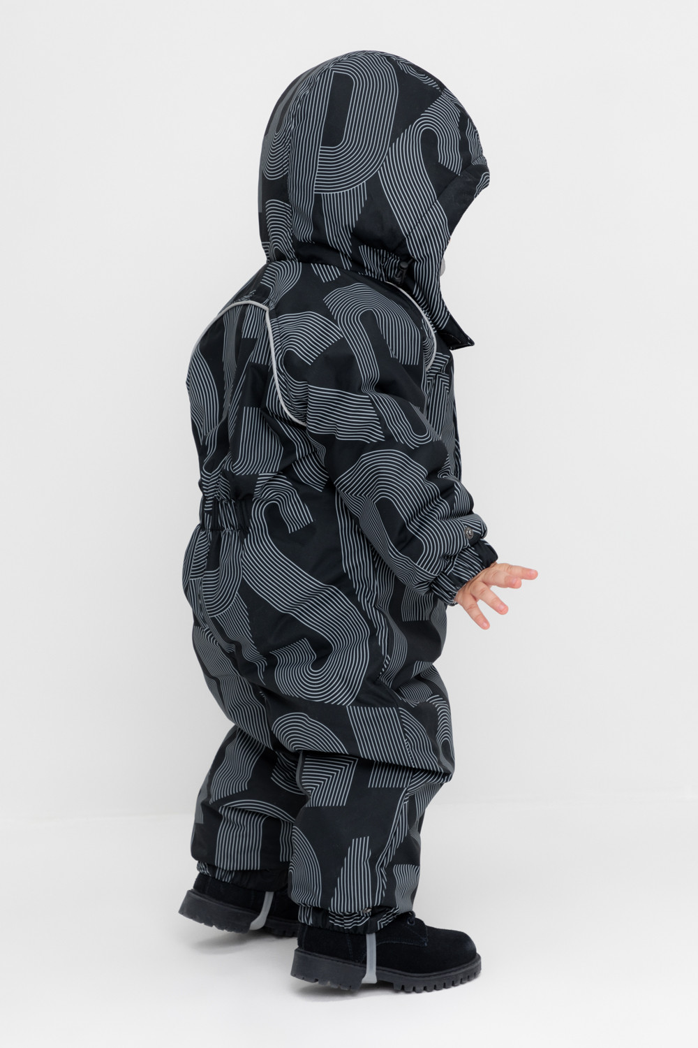 Комбинезоны утепленные для мальчика, артикул: ВК 60032/н/49 Ал, цвет: черный3, фото 4