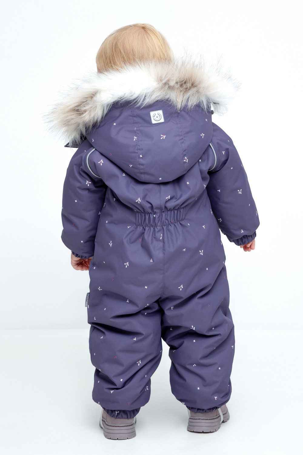 Комбинезоны утепленные для девочки, артикул: ВК 60116/н/4 Ал, цвет: фиолетовый, фото 4