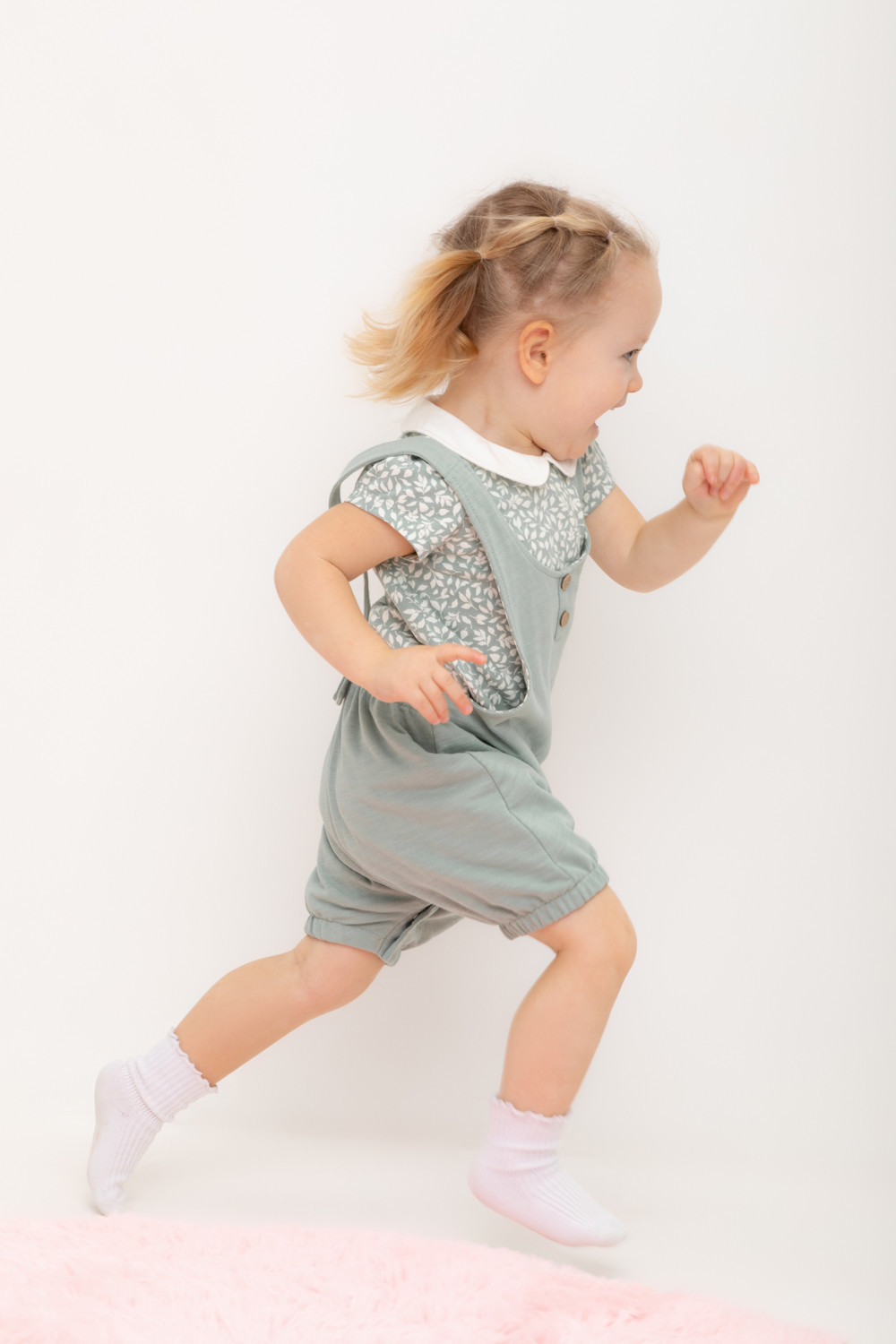 Полукомбинезон для девочки, артикул: КР 6500, цвет: минт, фото 4