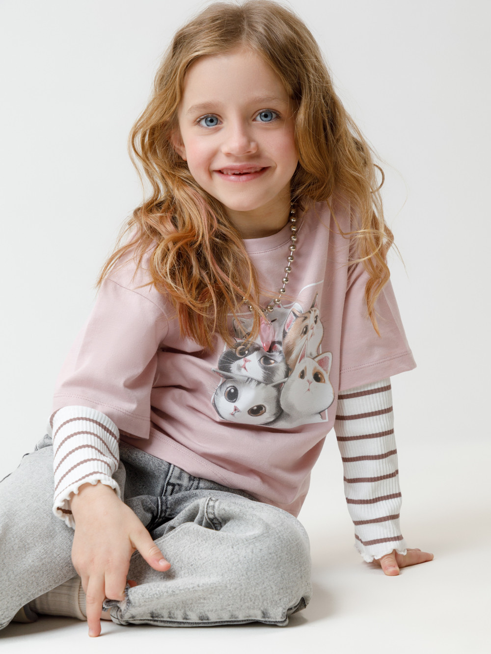 Футболка для девочки, артикул: КР 302828, цвет: розовый, фото 4