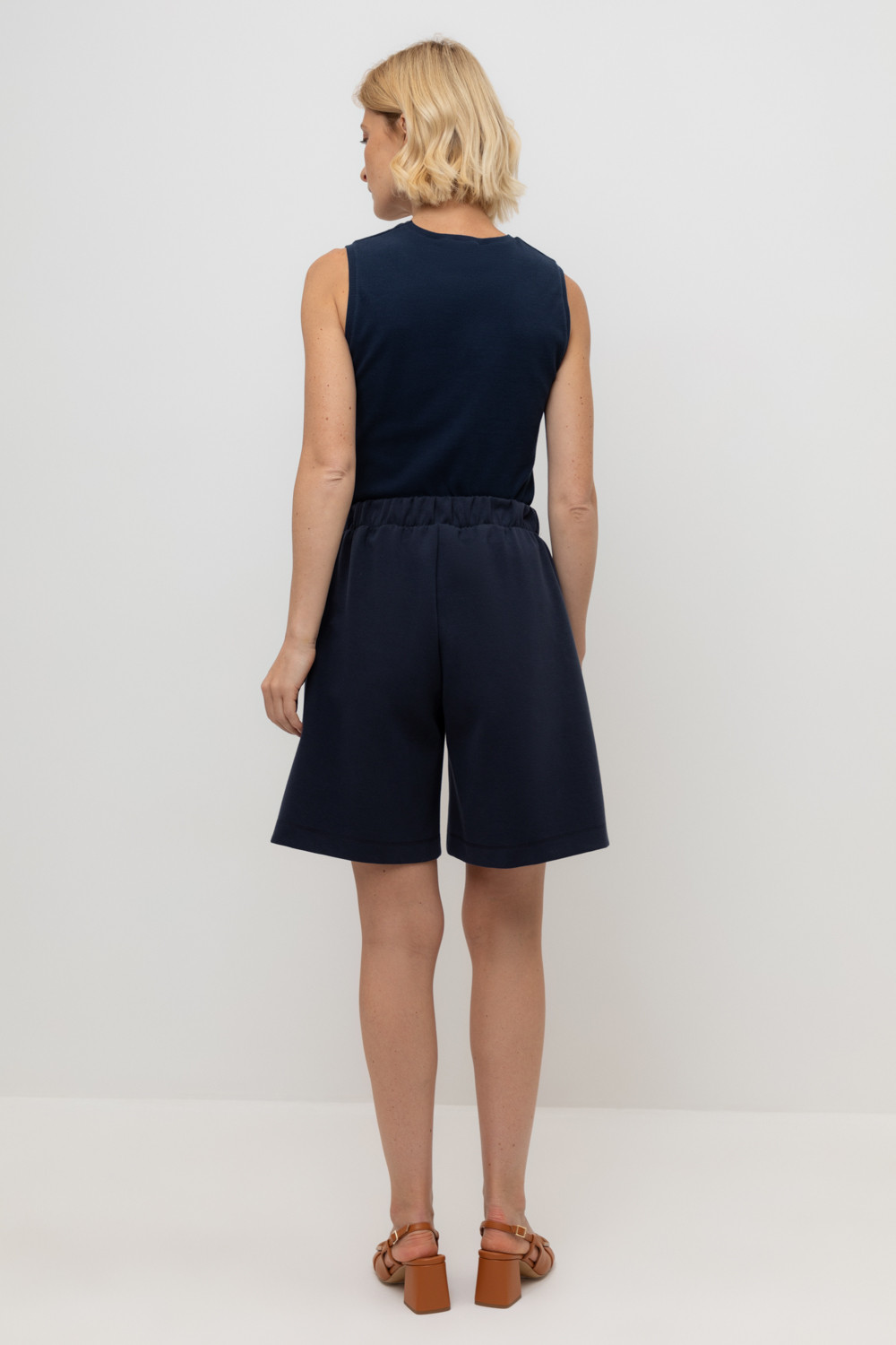 Шорты женские для мам, артикул: ЕВТ 4140, цвет: синий, фото 4