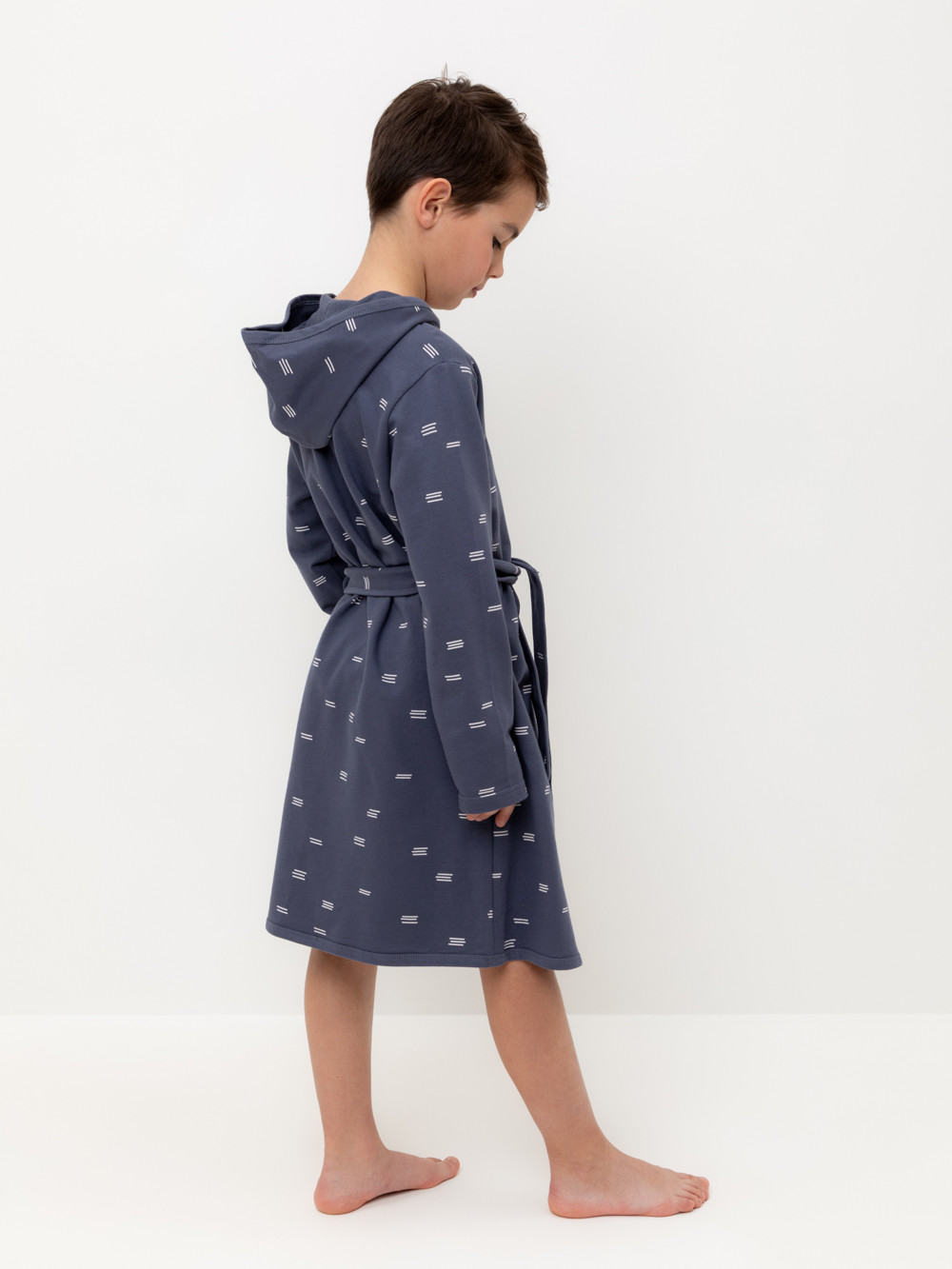 Халат для мальчика, артикул: К 5763, цвет: серый, фото 4