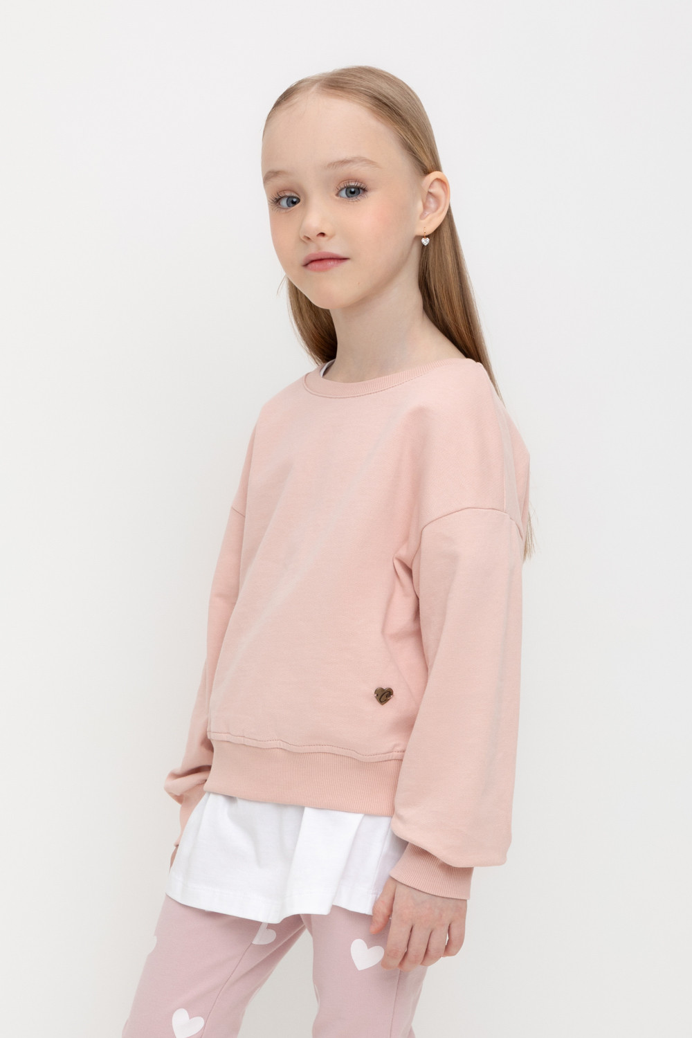 Джемпер для девочки, артикул: К 302119, цвет: розовый, фото 4