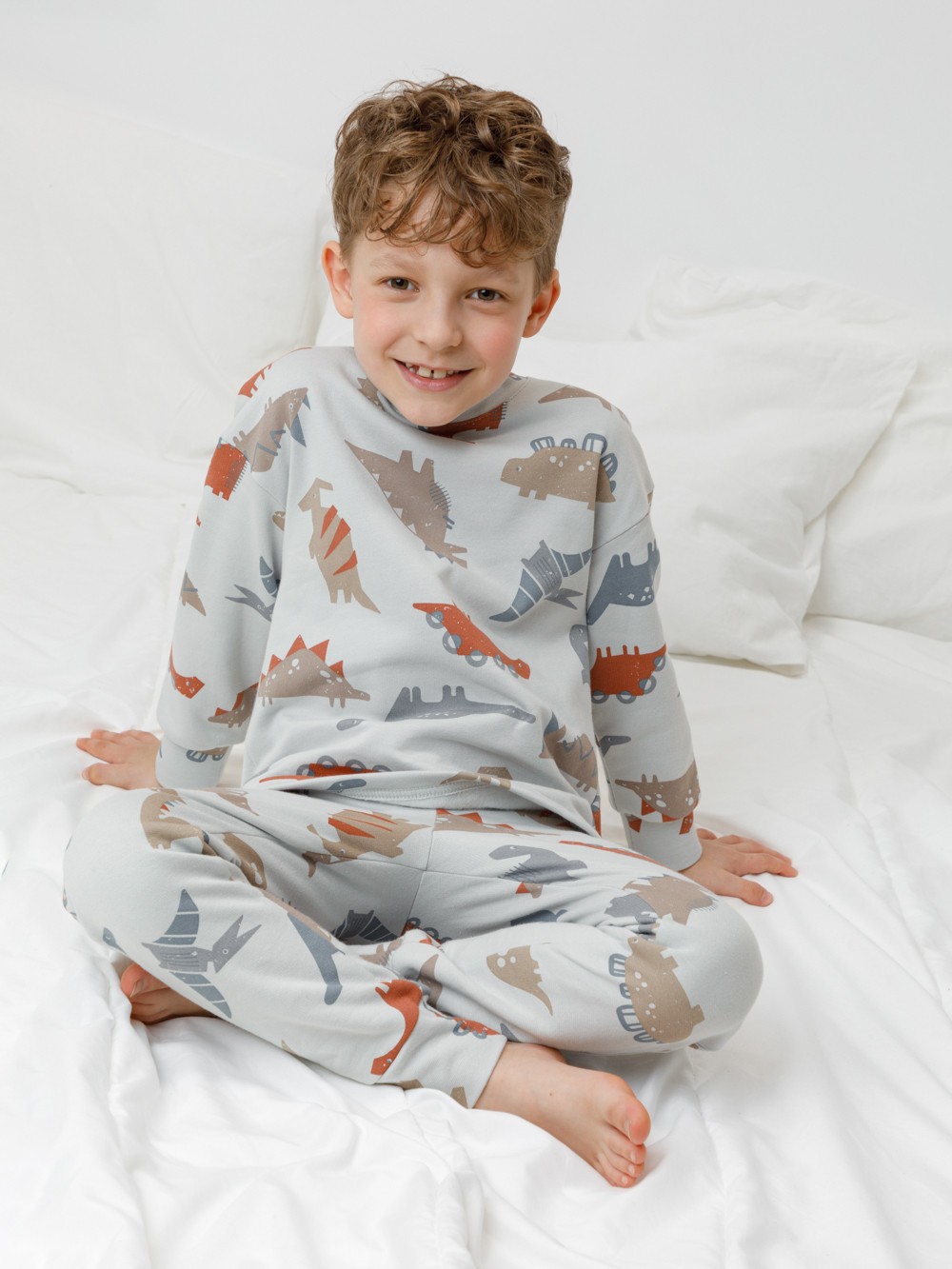Пижама для мальчика, артикул: К 1587, цвет: светло-серый5, фото 3