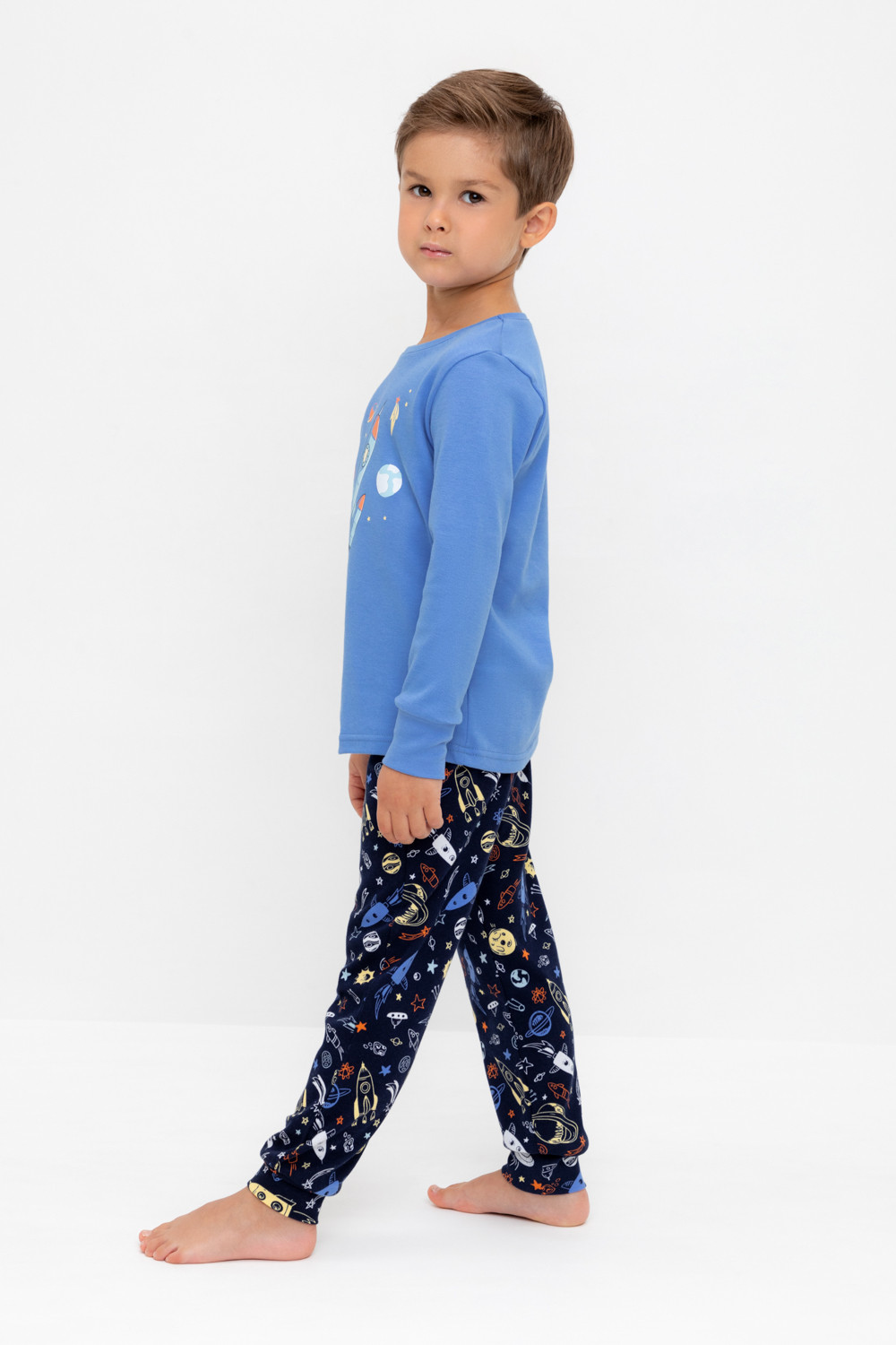 Пижама для мальчика, артикул: К 1541, цвет: голубой, фото 4